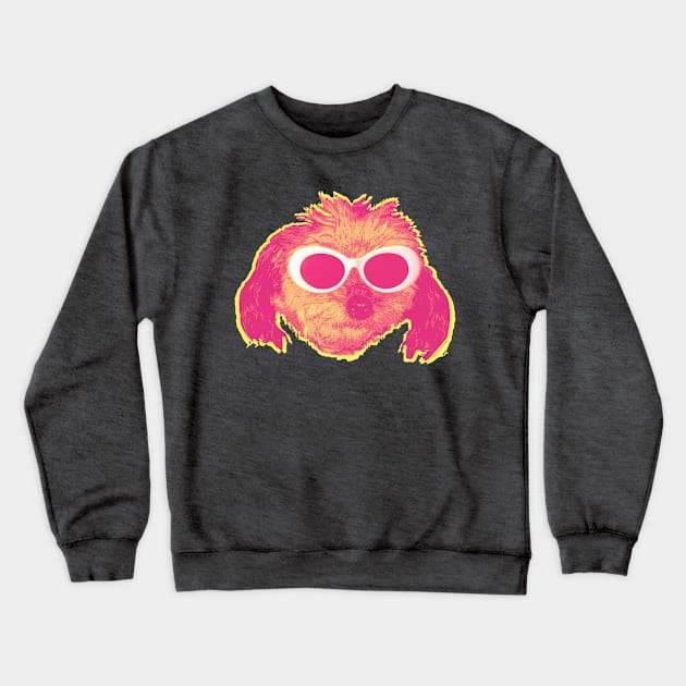 Grunge Poodle Pink Crewneck Sweatshirt by chilangopride